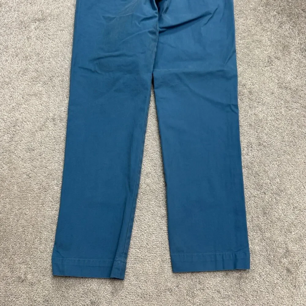 Banana Republic Mason Chino Pants Mens 32x32 Teal Bay Blue Straight Flat Front